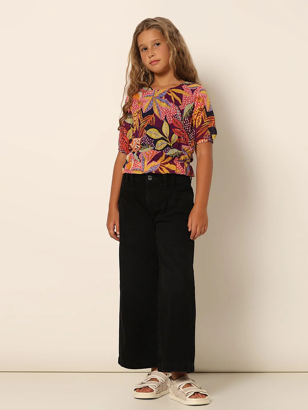 Girls Multi-Colour Printed Top - Image 5