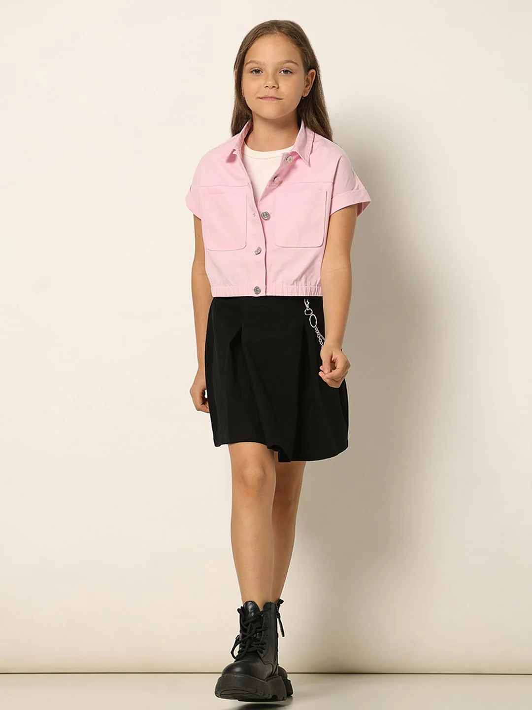 Pink Elastic Hem Shirt - Image 5