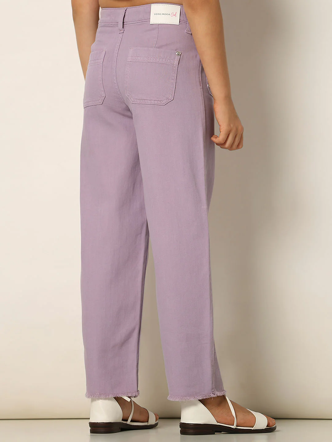 Purple Mid Rise Jade Straight Fit Jeans - Image 3