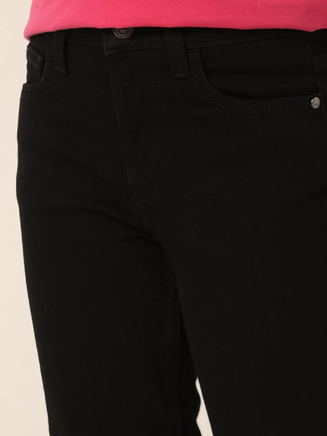 Black Mid Rise Wendy Skinny Fit Jeans - Image 4