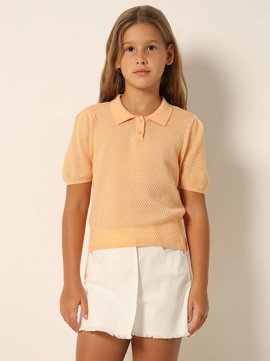 Peach Polo T-Shirt - Image 2