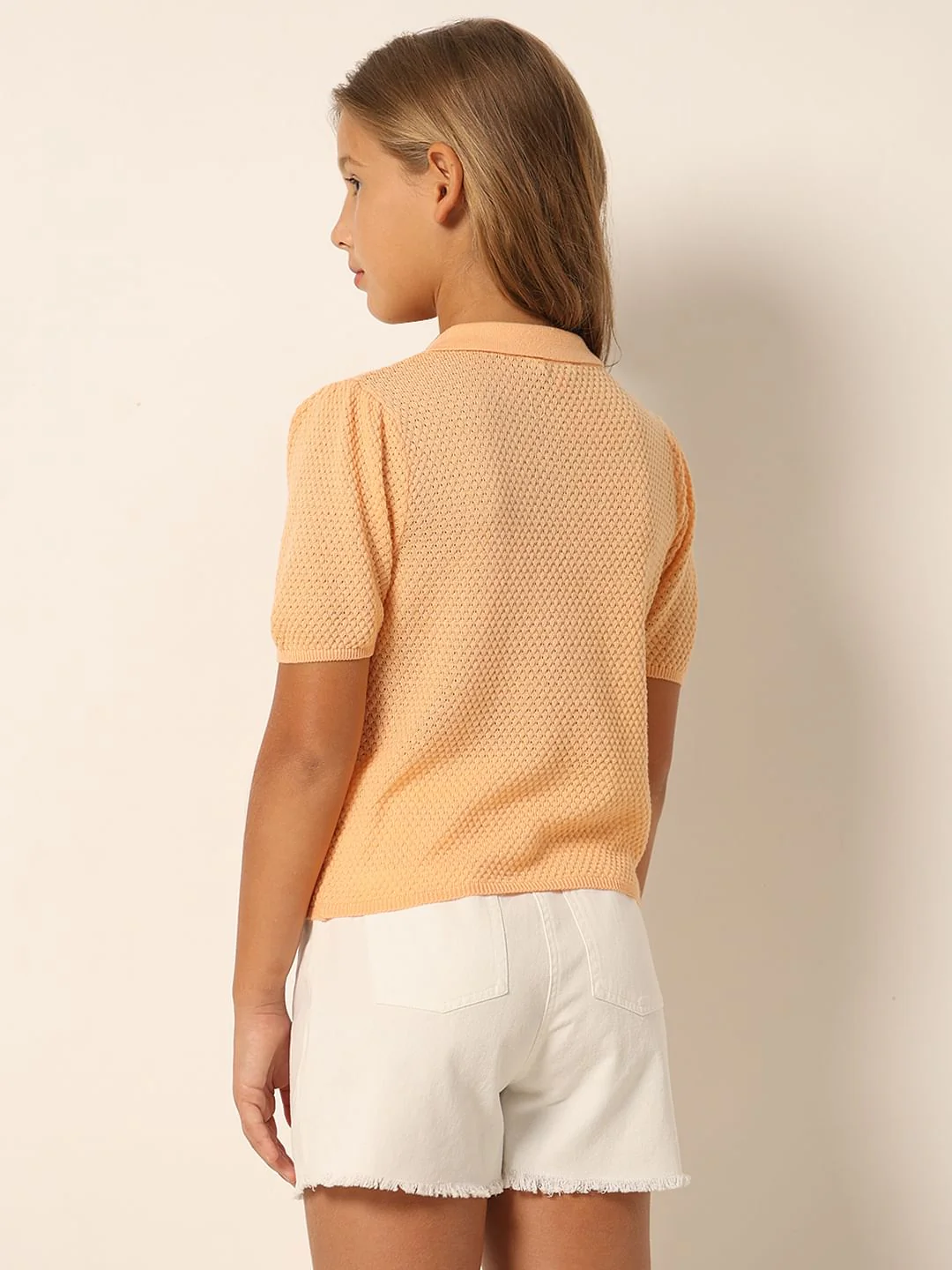 Peach Polo T-Shirt - Image 3
