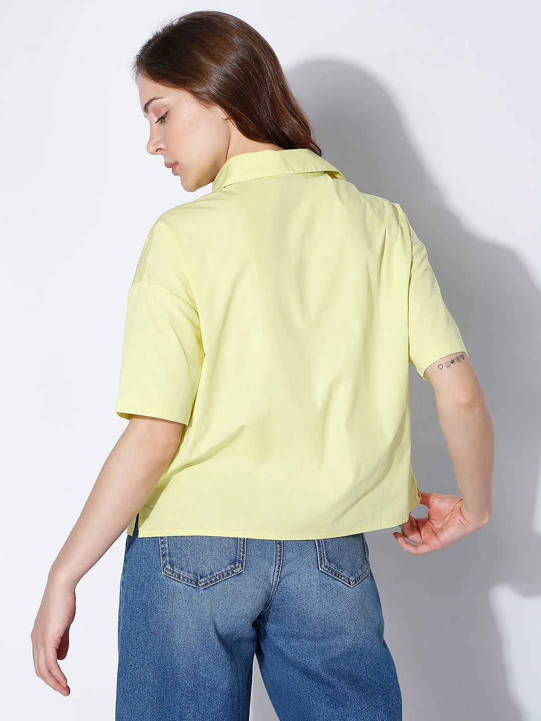 Green Boxy Fit Shirt - Image 3