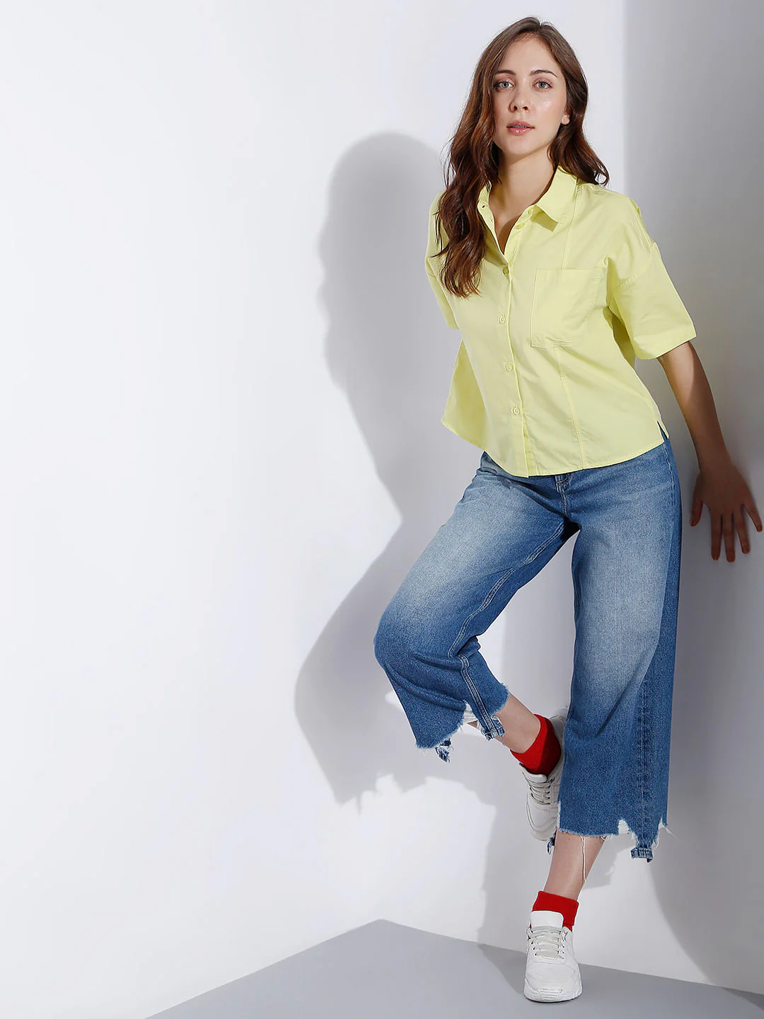 Green Boxy Fit Shirt - Image 4