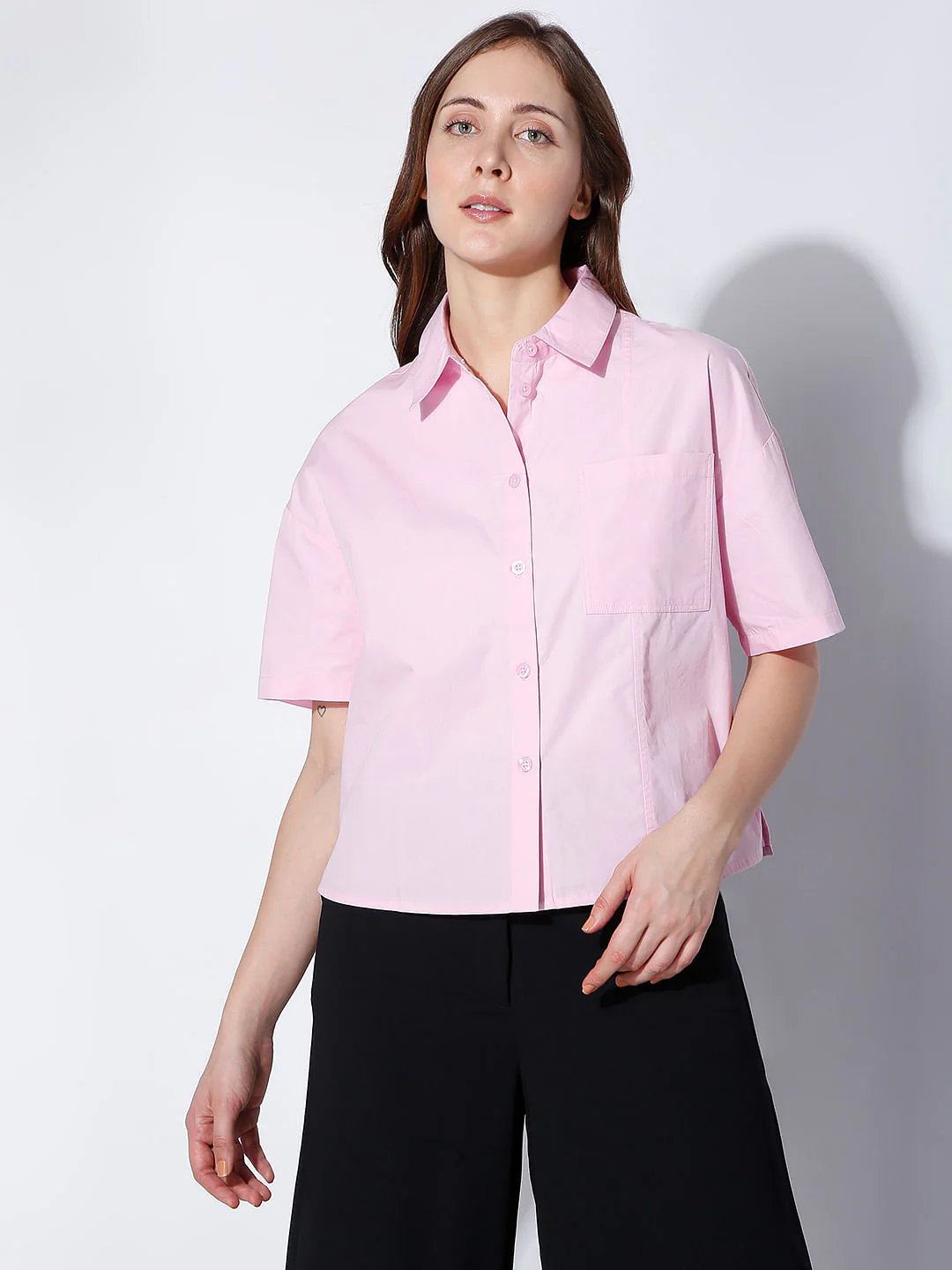 Lilac Boxy Fit Shirt - Image 2
