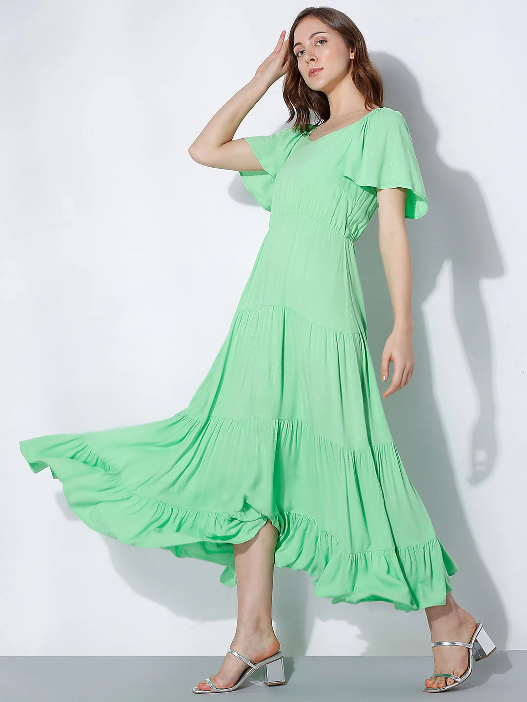 Green Maxi Dress - Image 3