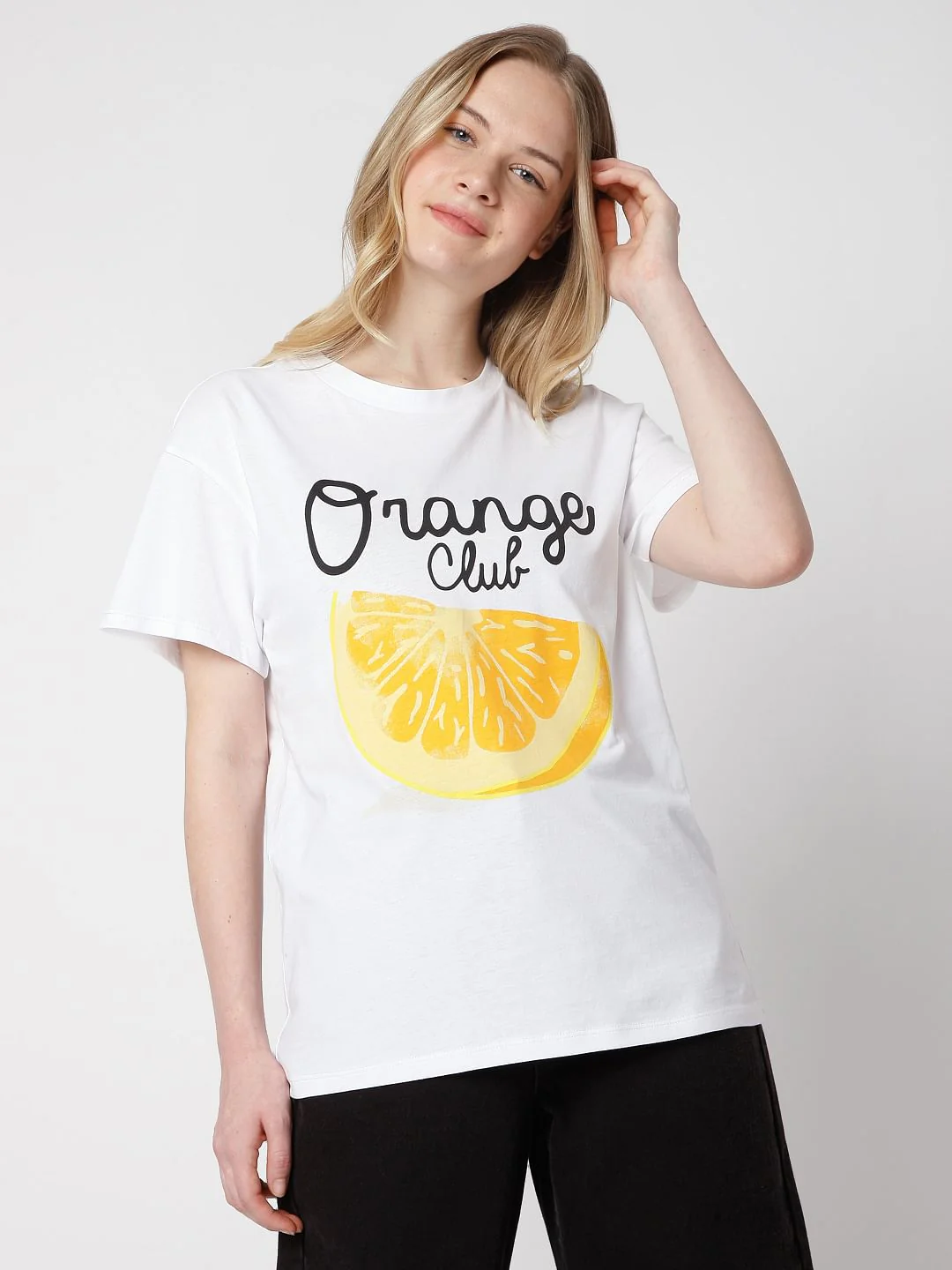 White Graphic Print T-Shirt - Image 2