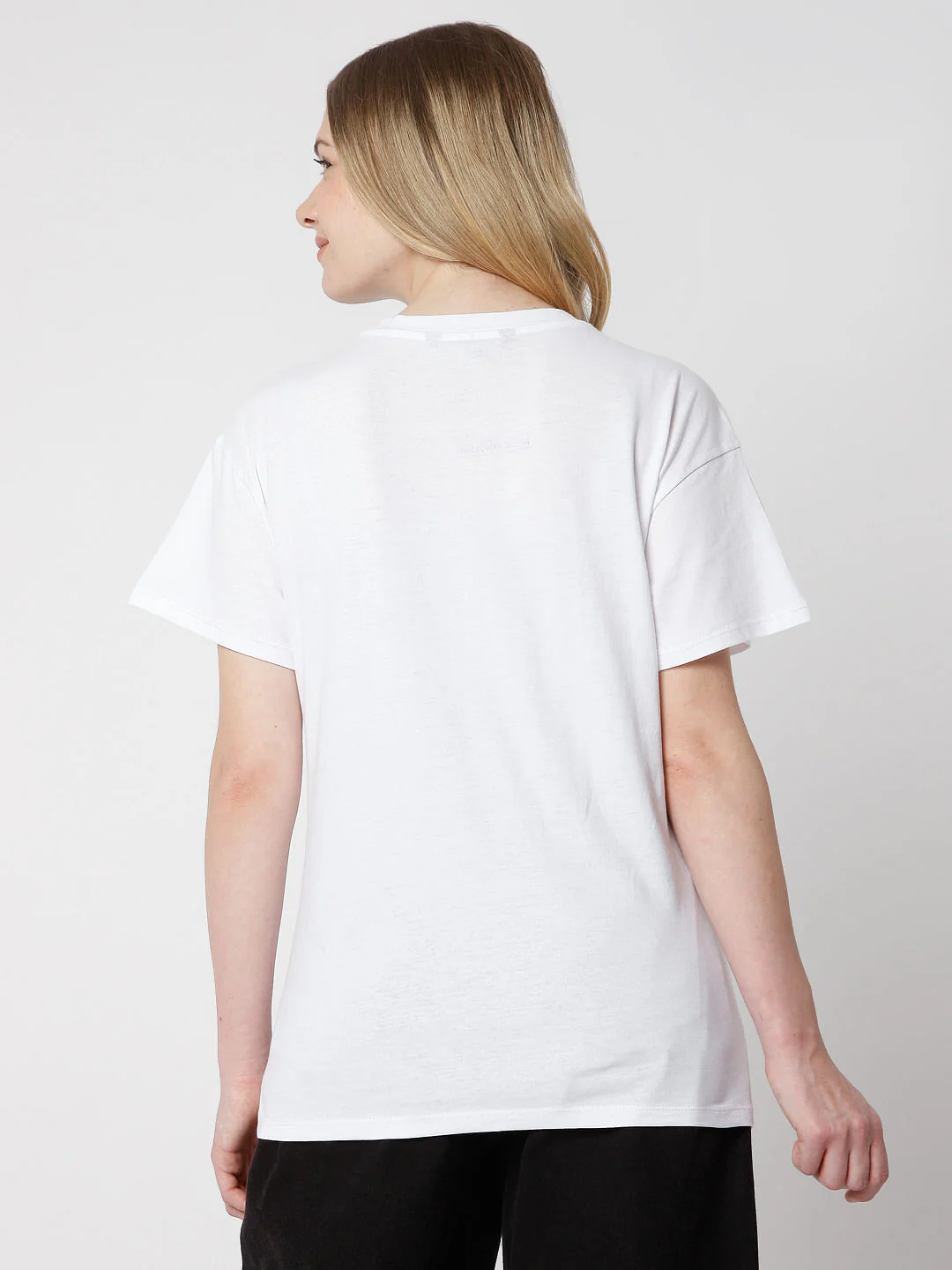 White Graphic Print T-Shirt - Image 4