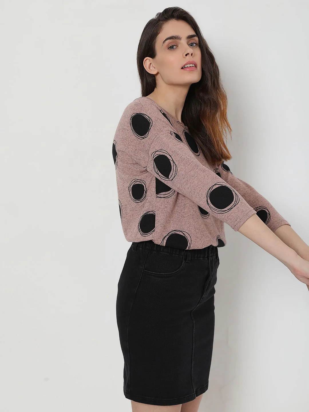 Pink Dotted Top