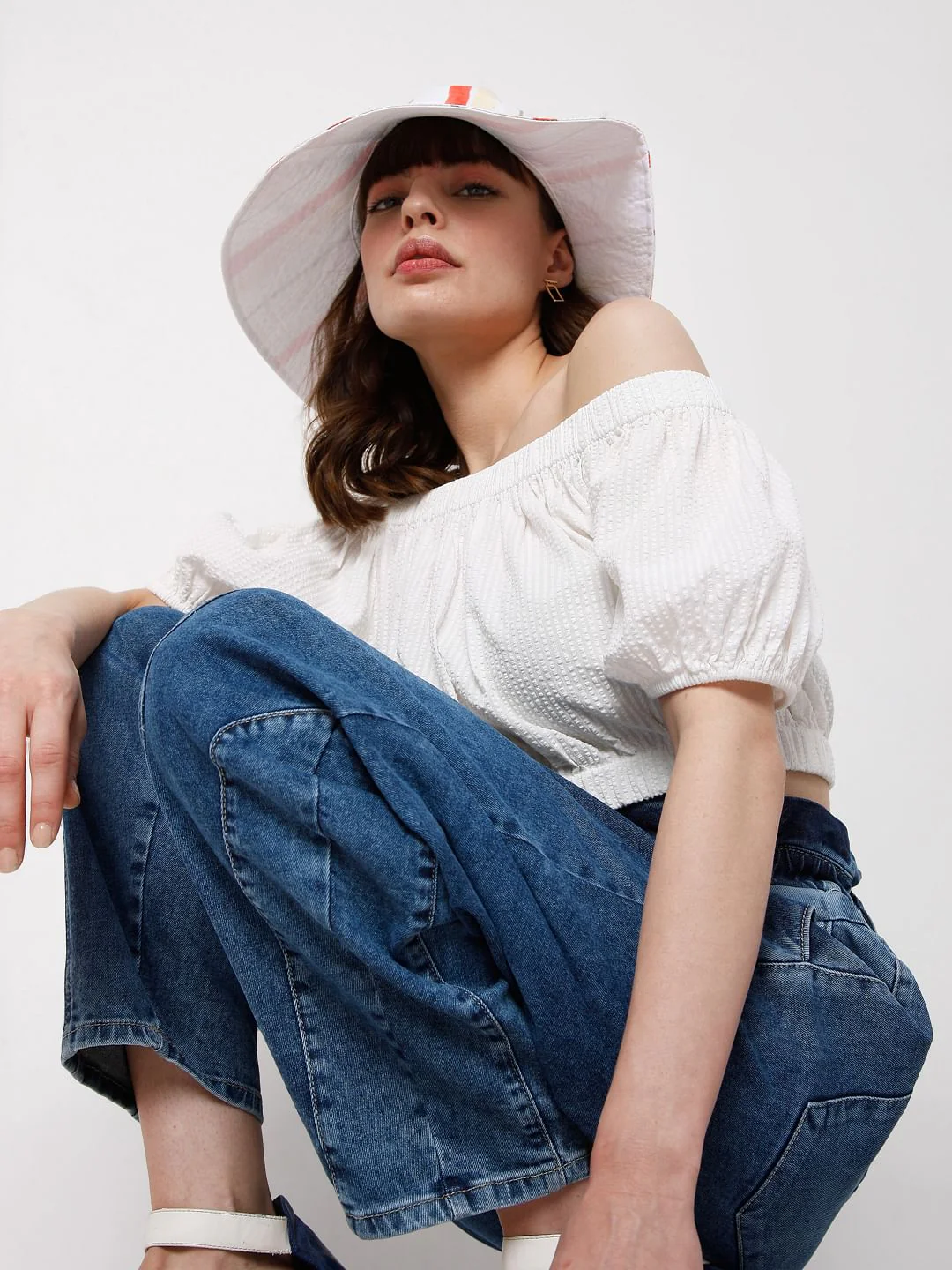 White Crop Top