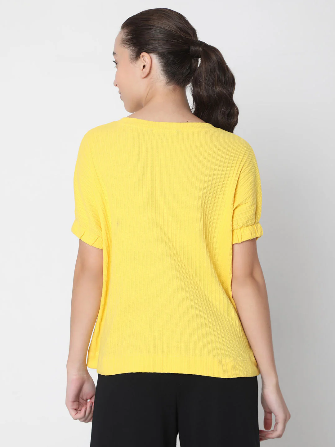 Yellow Textured Top - Image 4