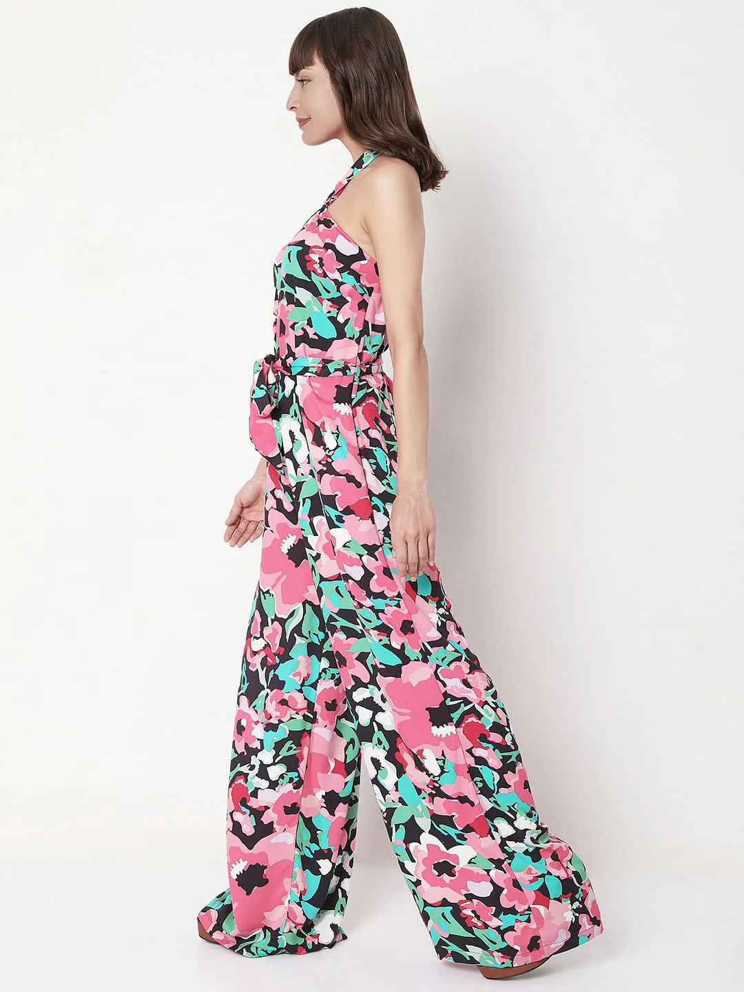 Pink Floral Jumpsuit - Image 2