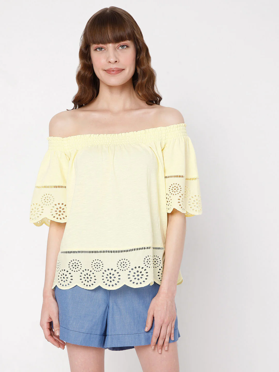 Yellow Schiffli Top - Image 2