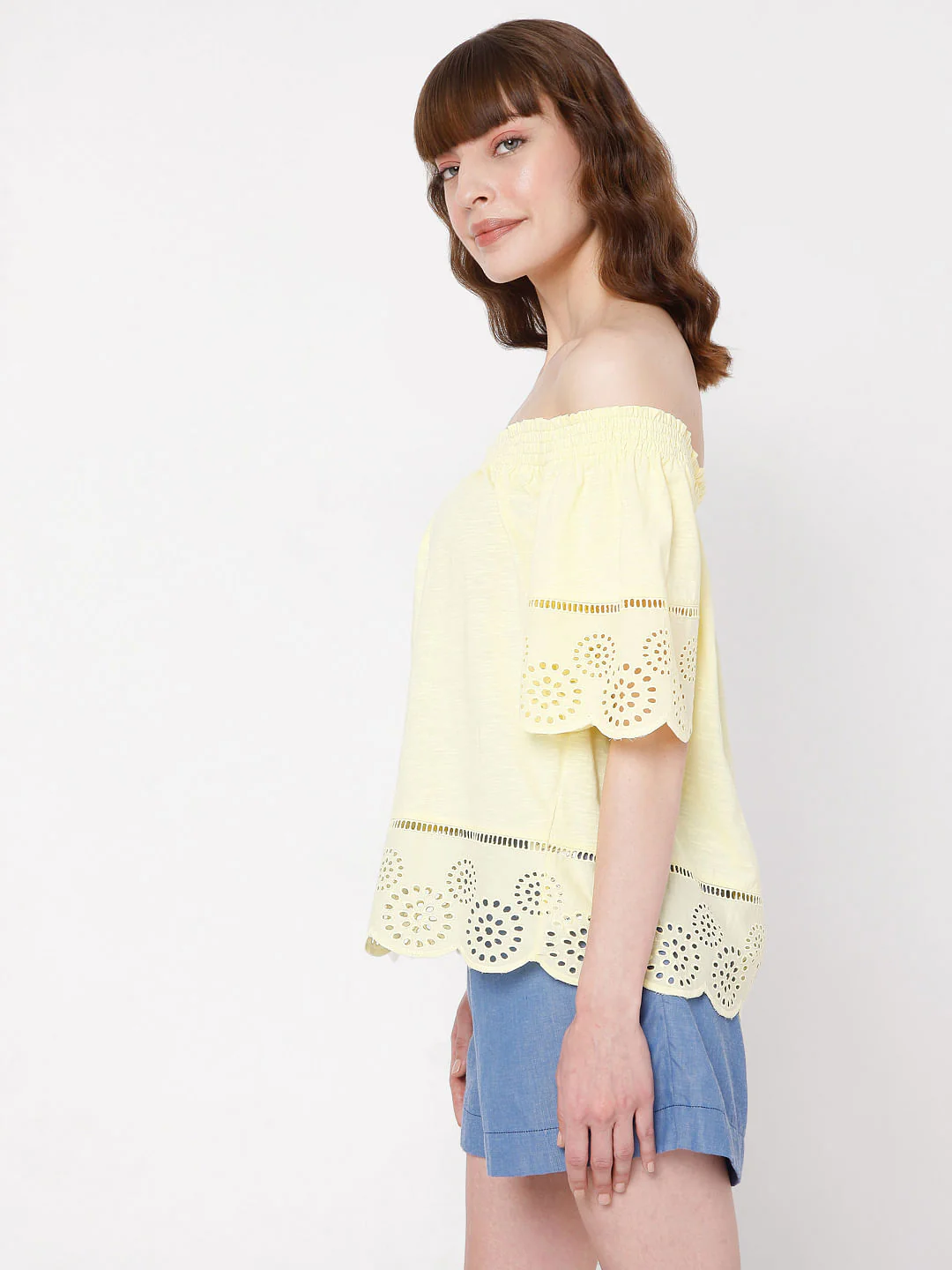 Yellow Schiffli Top - Image 3