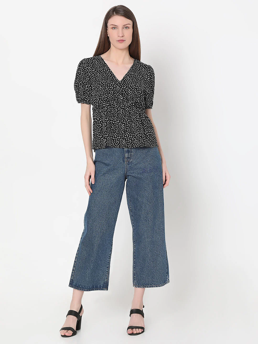 Black Polka Dot Top - Image 5