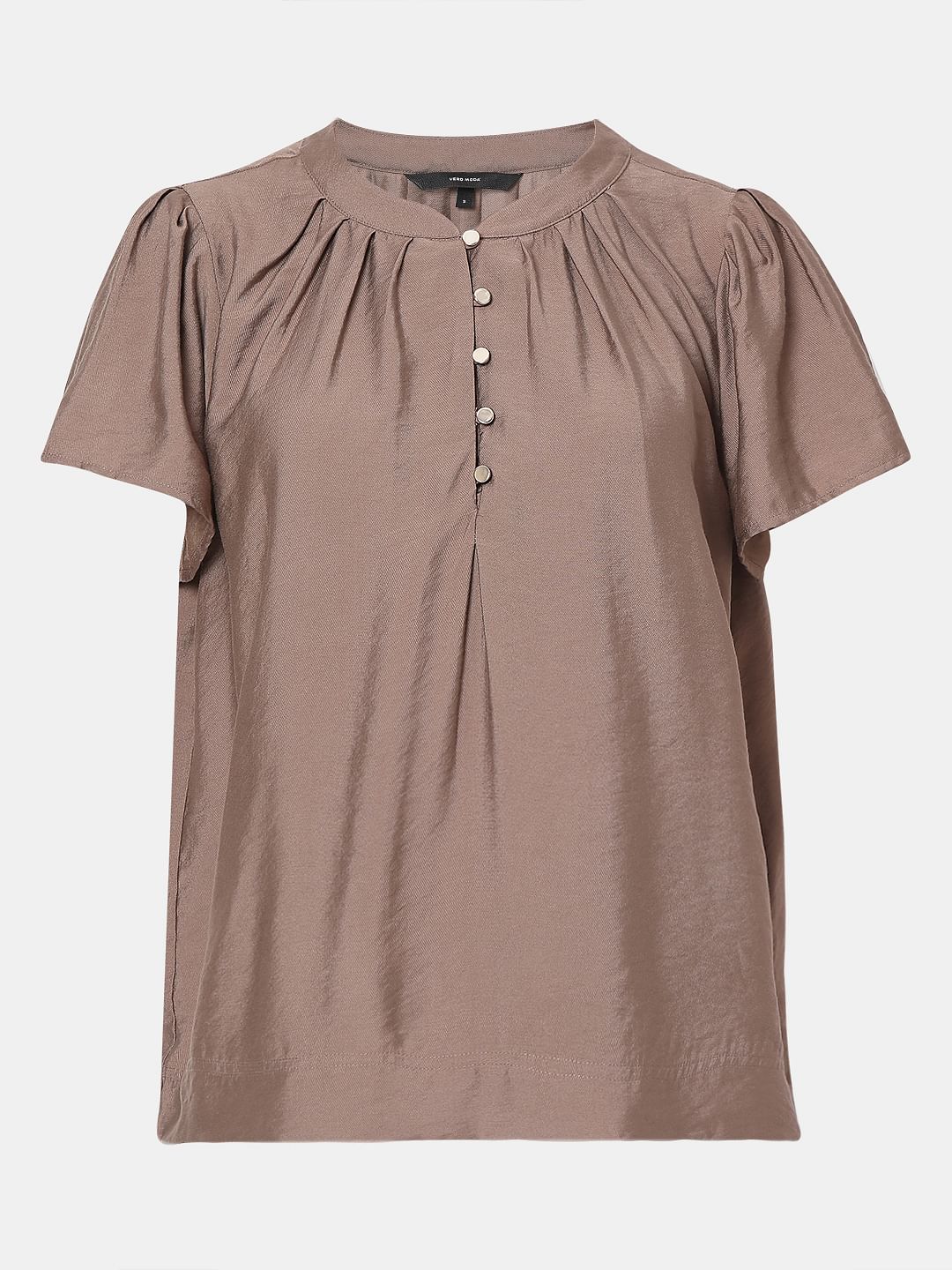 Brown Short Sleeves Top - Image 7