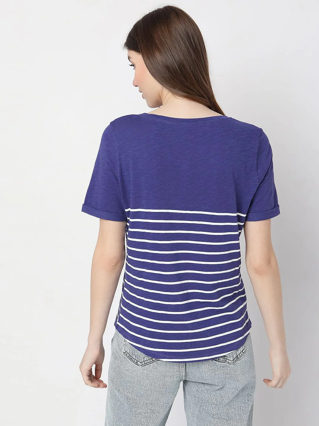 Blue Embroidered T-Shirt - Image 4