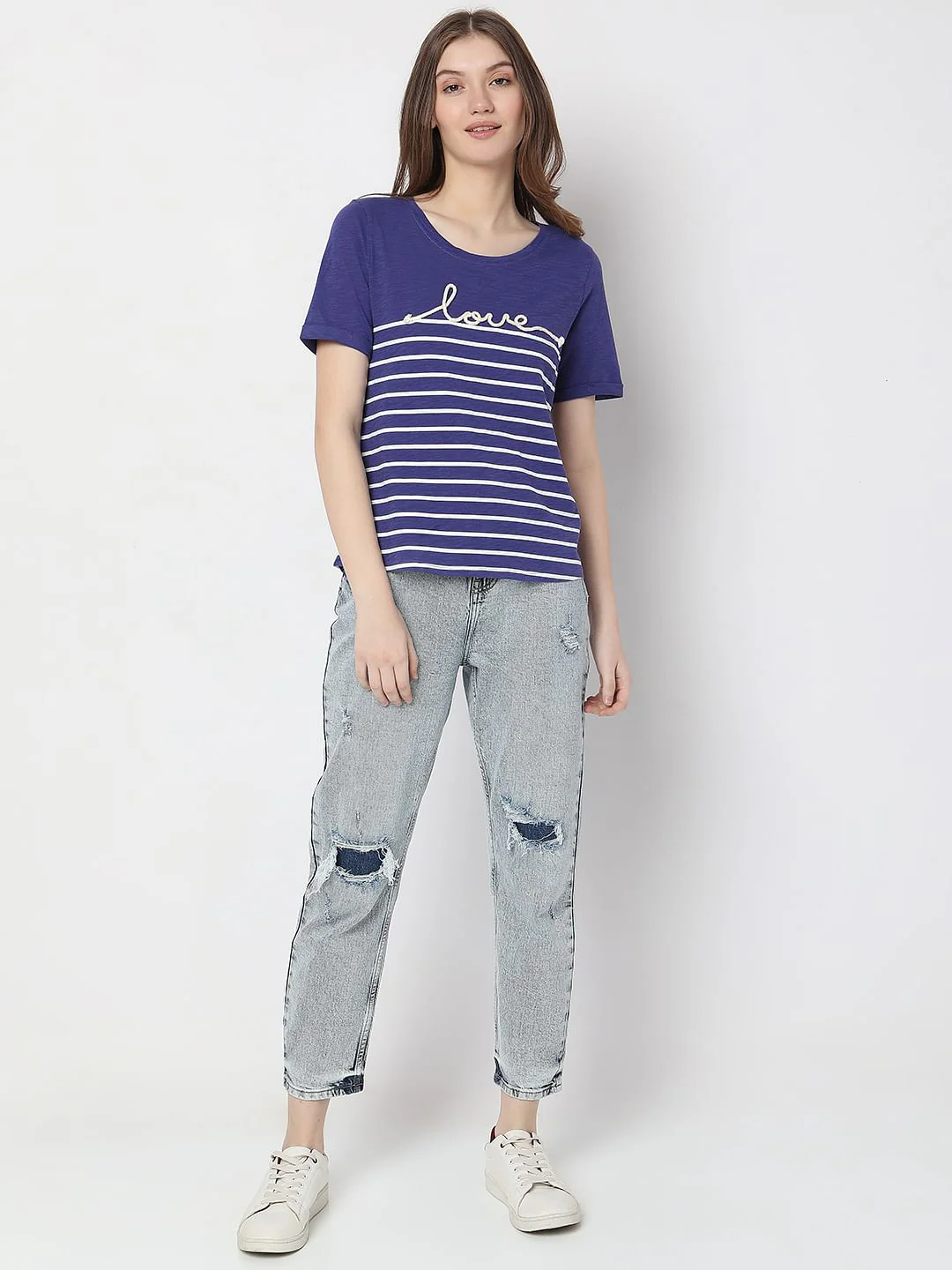 Blue Embroidered T-Shirt - Image 5
