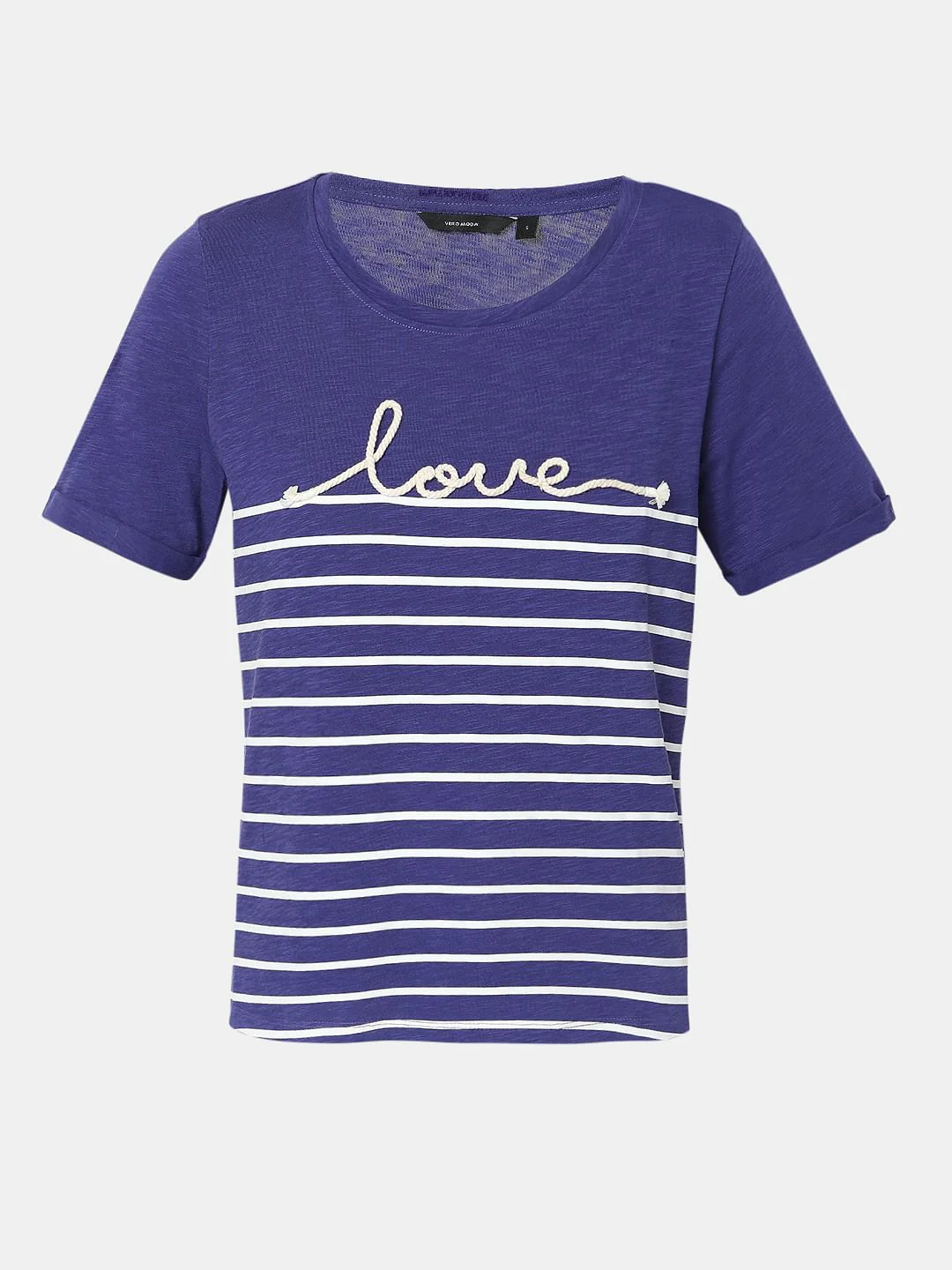 Blue Embroidered T-Shirt - Image 7