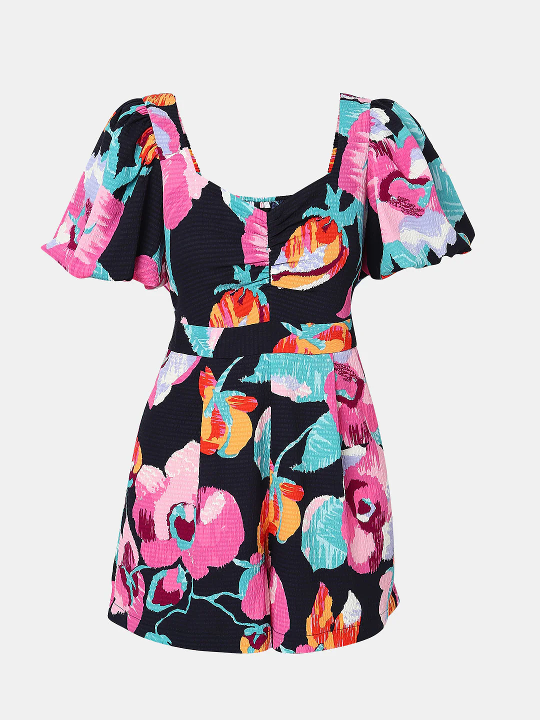 Black Floral Playsuit - Image 7