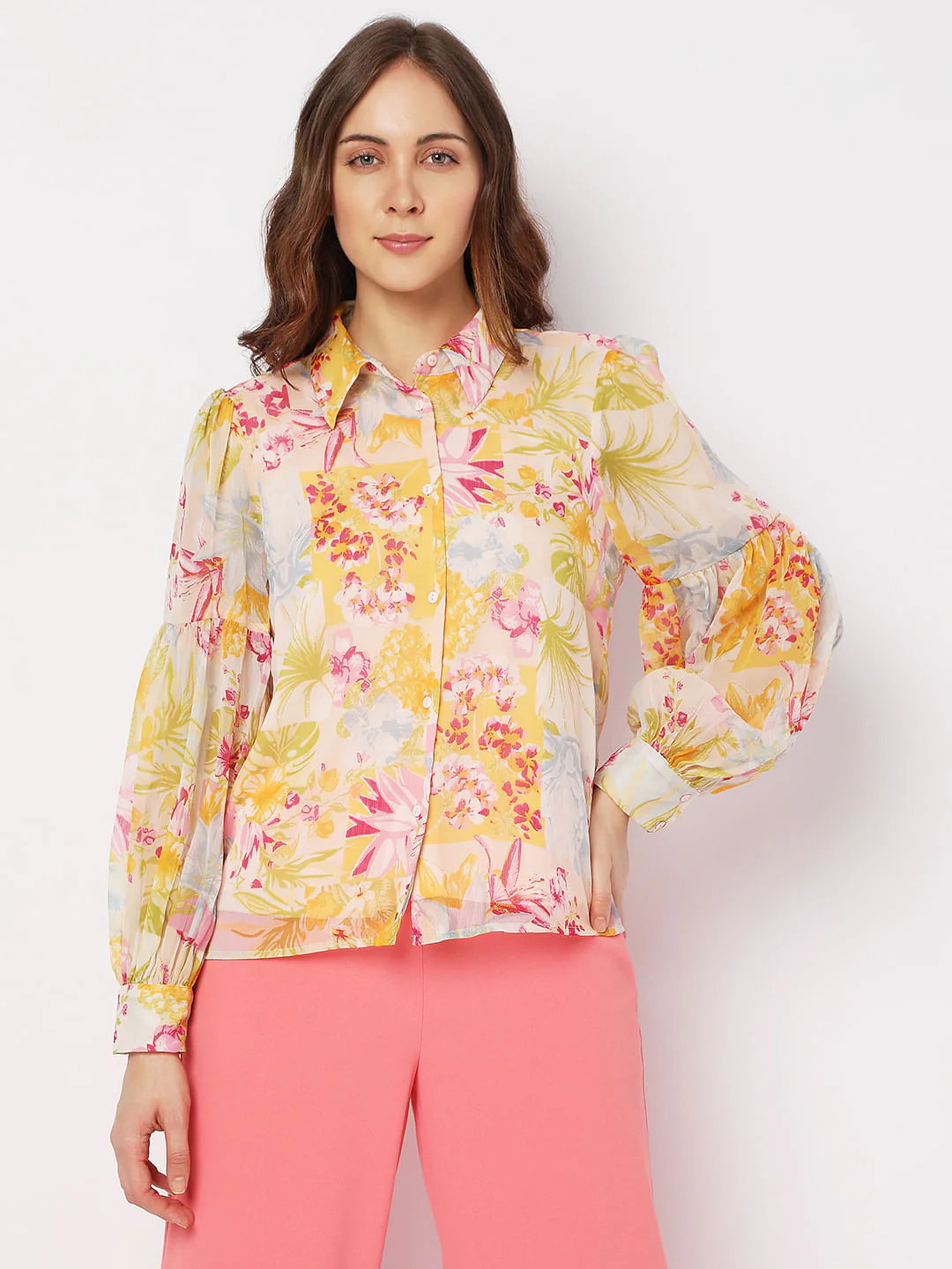 Yellow Floral Shirt - Image 2