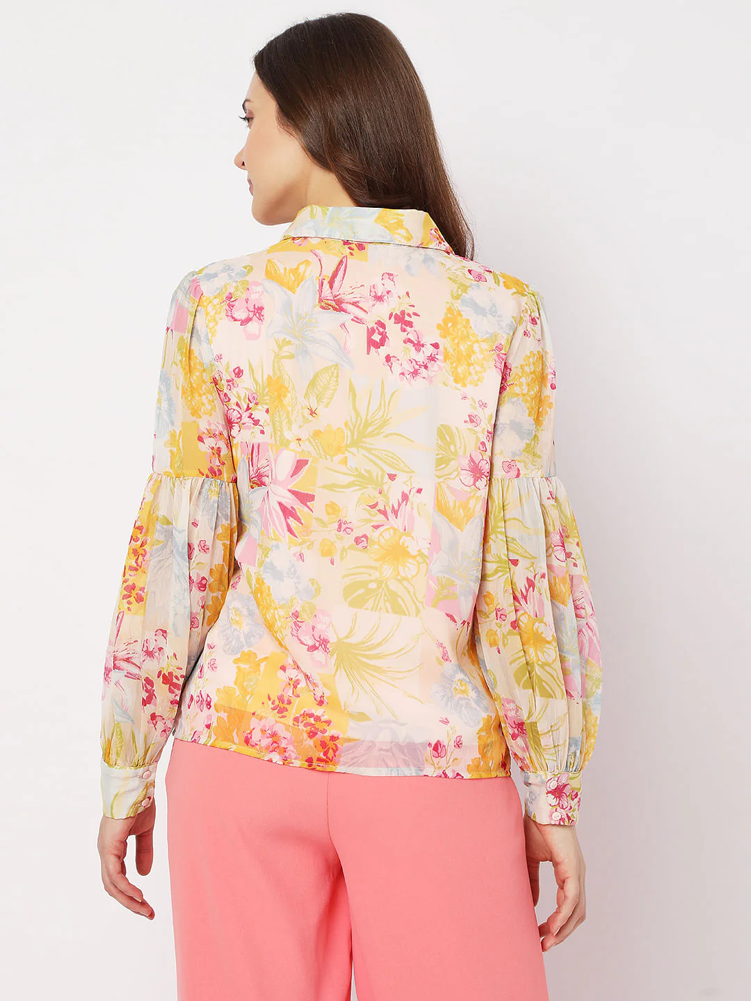 Yellow Floral Shirt - Image 4