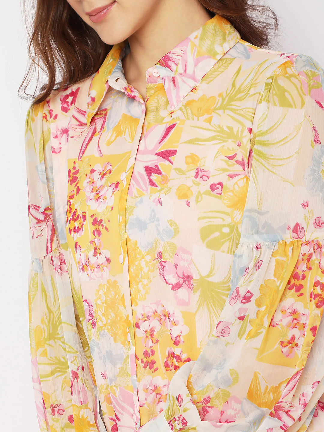 Yellow Floral Shirt - Image 6
