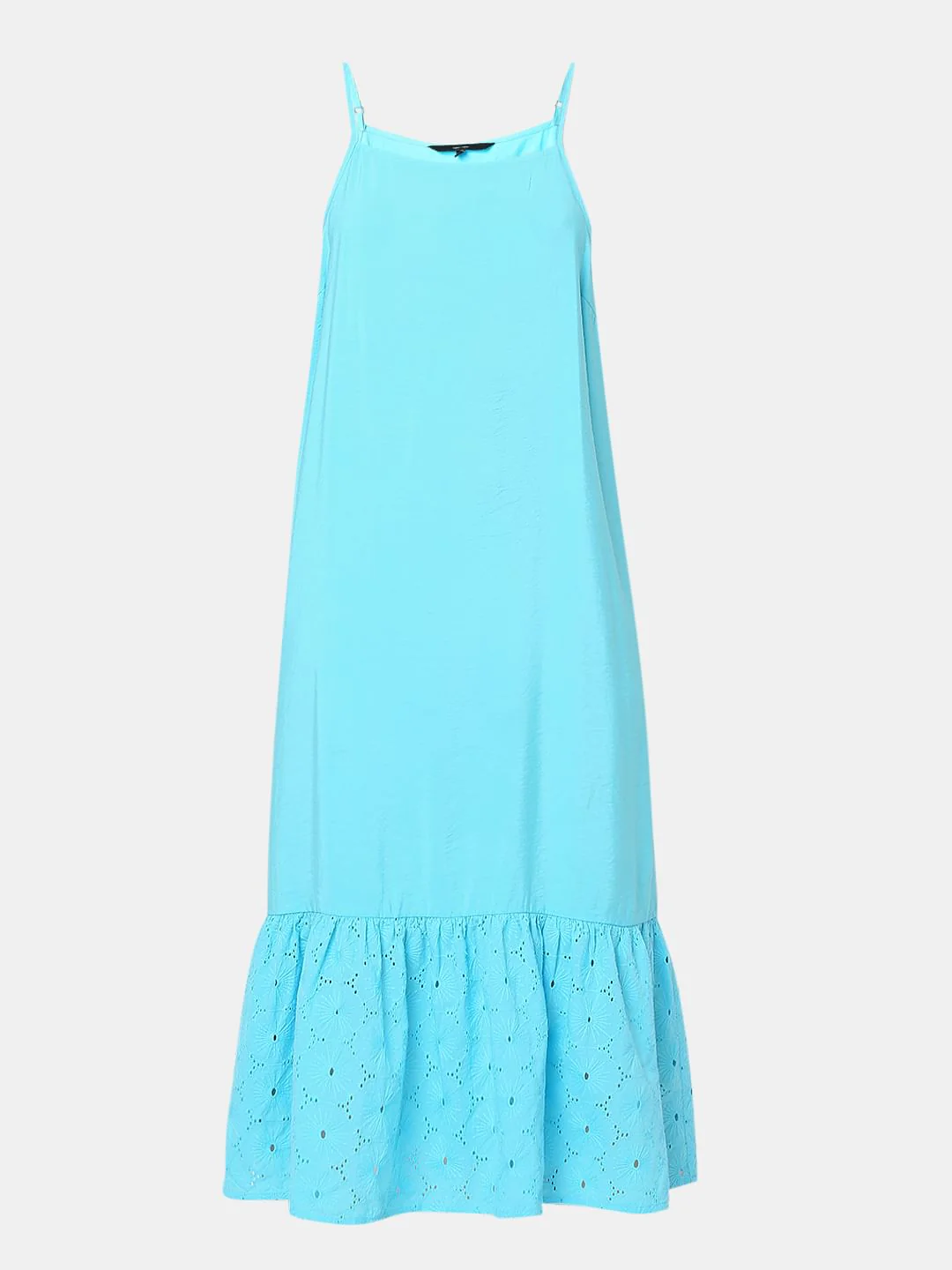 Blue Tiered Midi Dress - Image 6