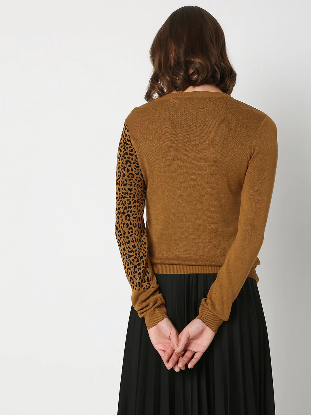 Brown Animal Print Pullover - Image 4