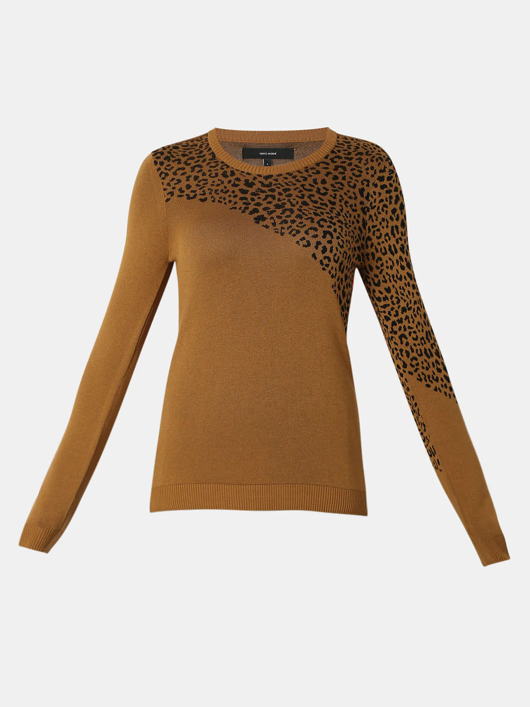 Brown Animal Print Pullover - Image 7