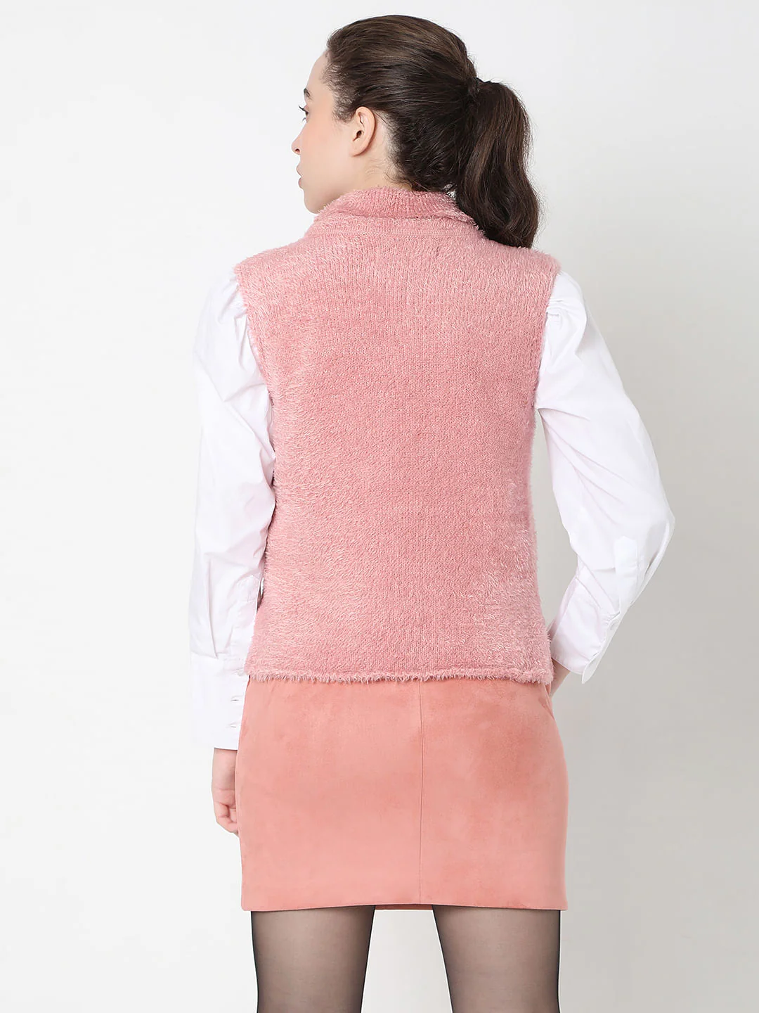 Beige High Neck Top - Image 4