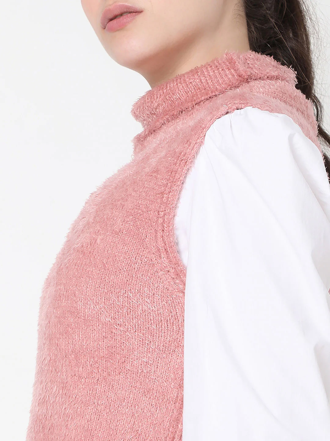 Beige High Neck Top - Image 6