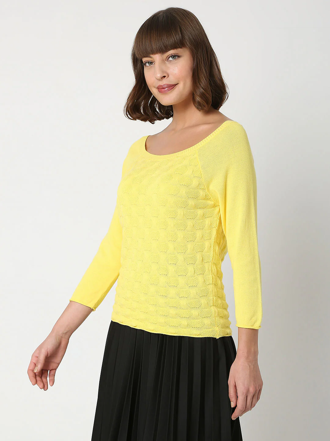 Yellow Jacquard Pullover - Image 3
