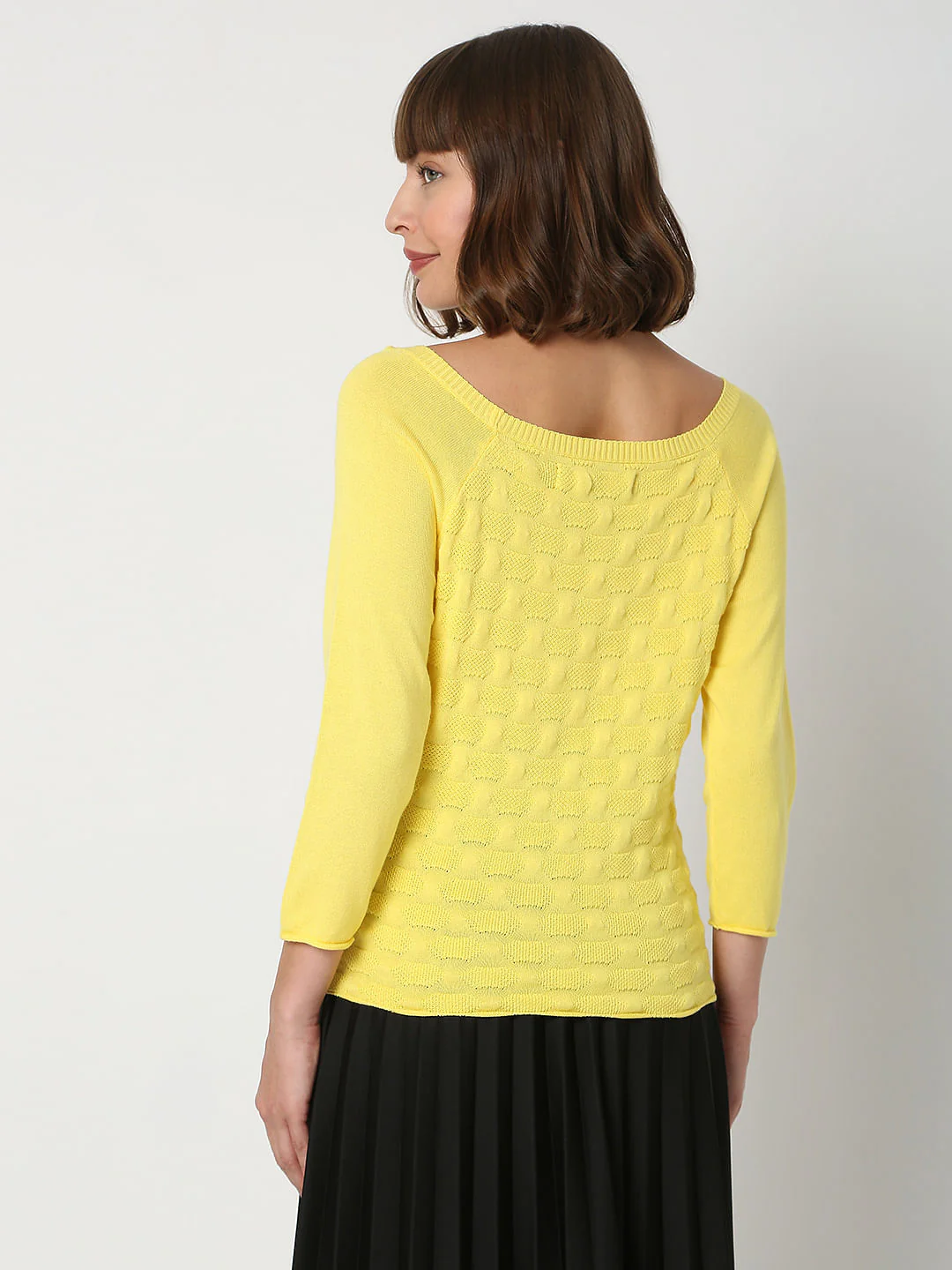 Yellow Jacquard Pullover - Image 4