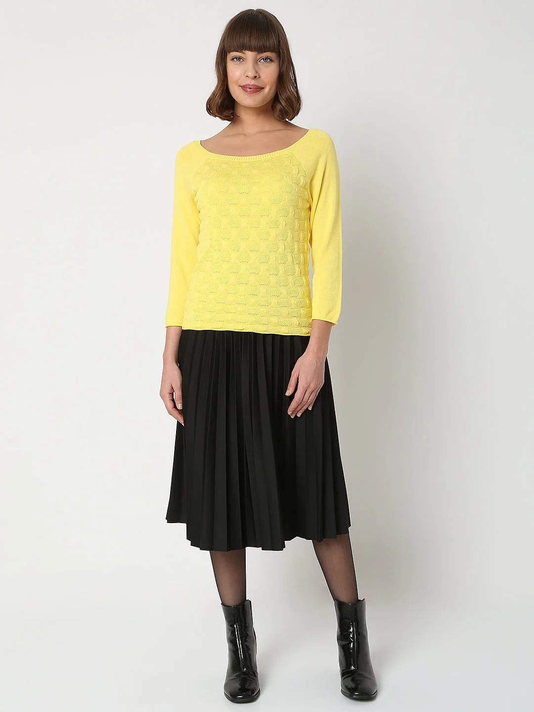 Yellow Jacquard Pullover - Image 5