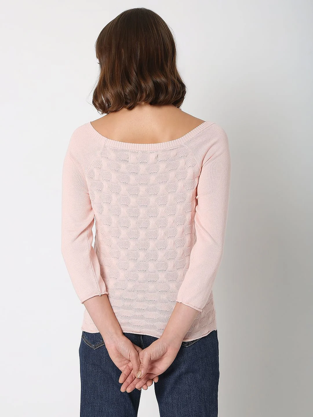 Pink Jacquard Pullover - Image 4