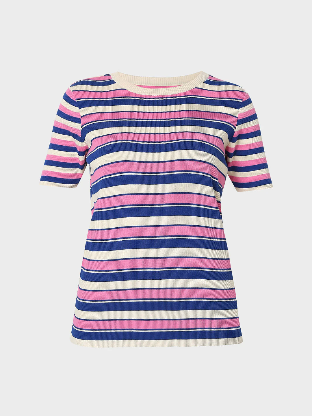 Pink Striped Knit Top - Image 7