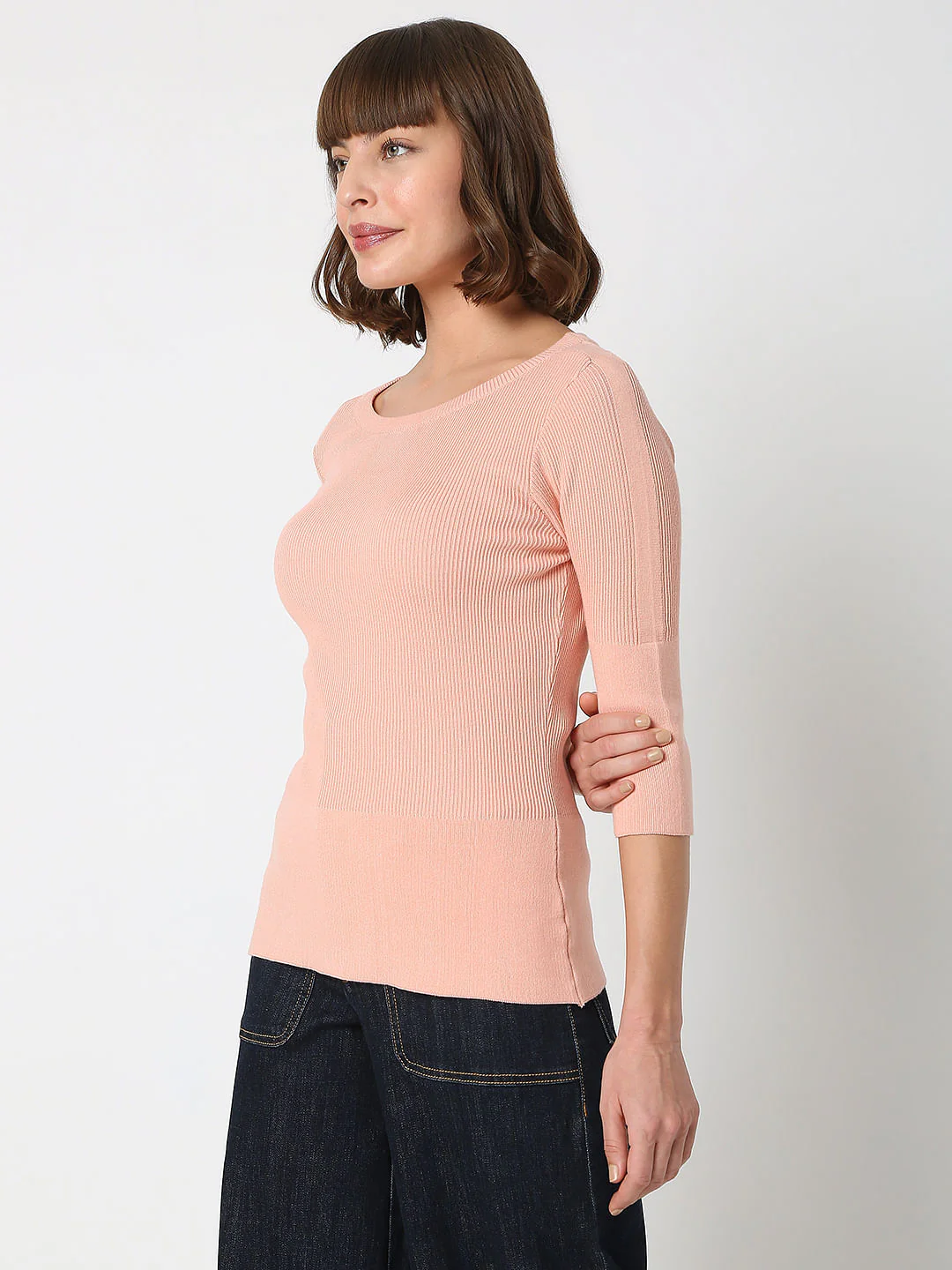 Pink Ribbed Top - Image 3