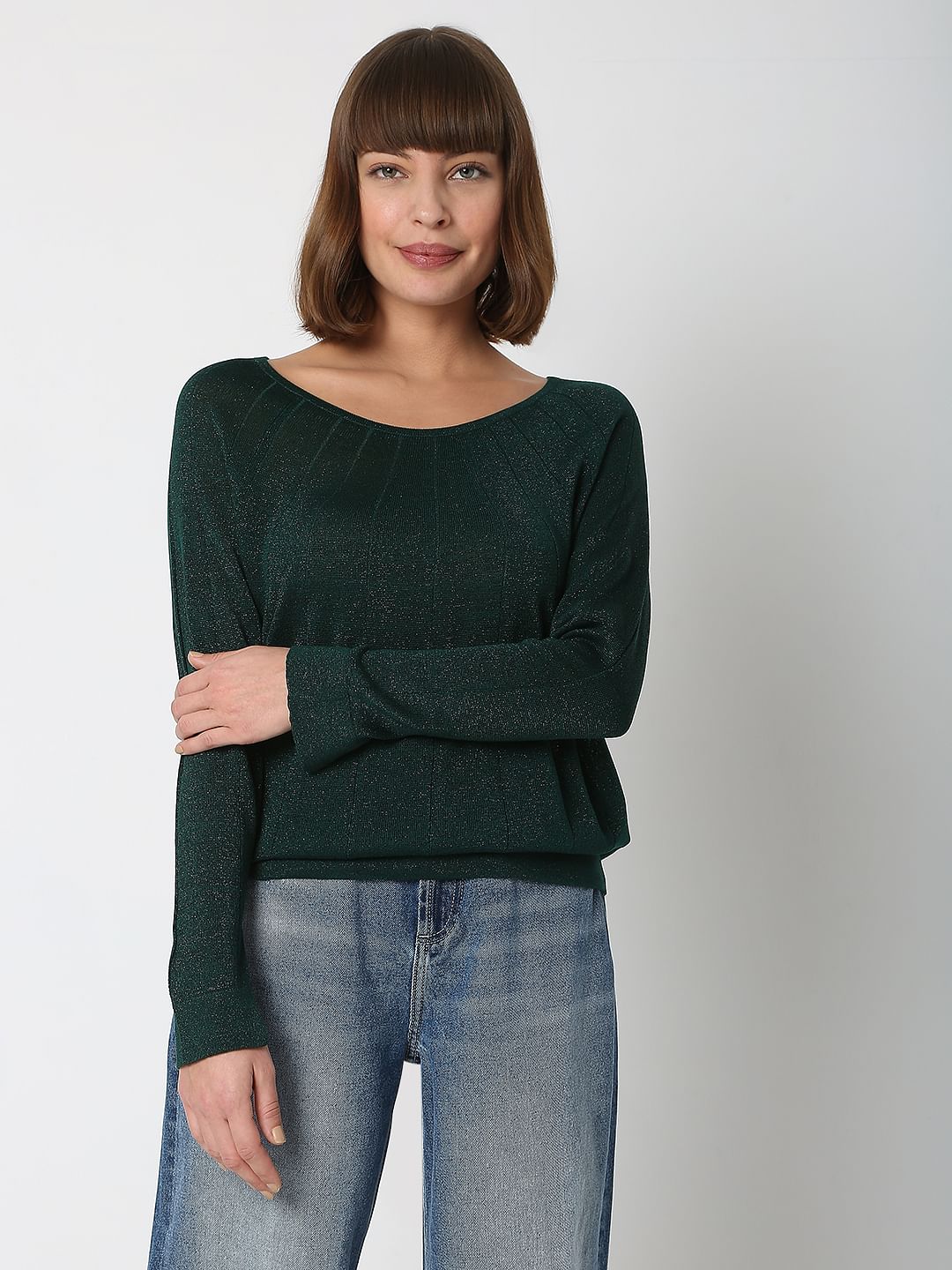 Dark Green Knit Top - Image 2