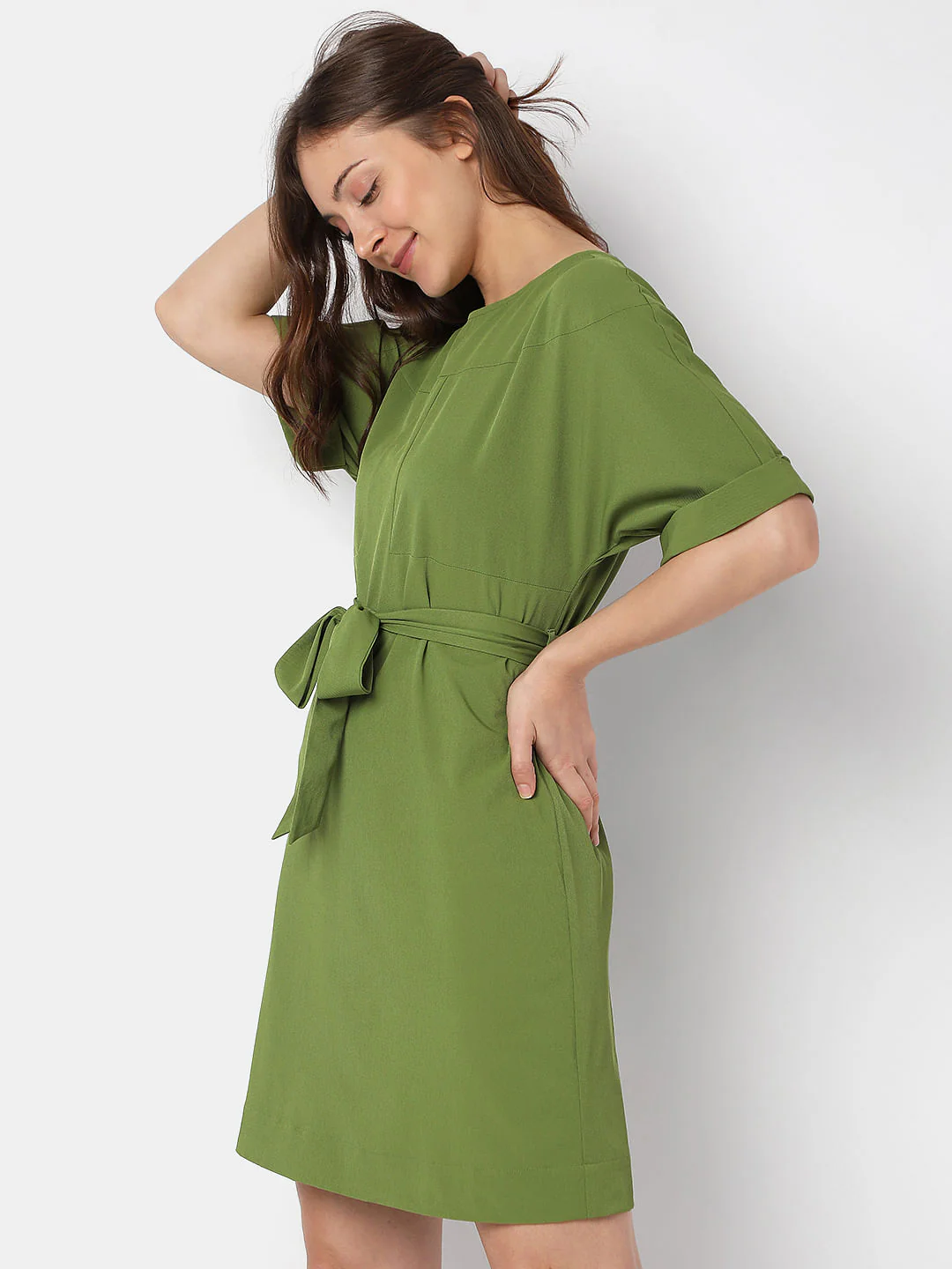 Green Mini Dress - Image 3