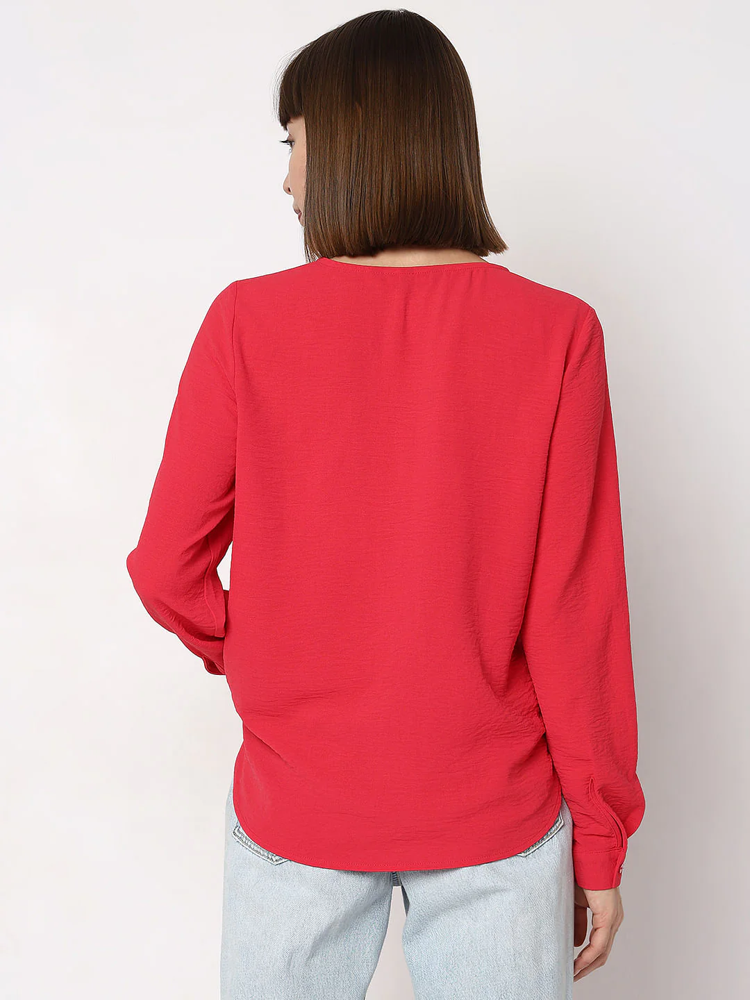 Magenta Solid Shirt - Image 4