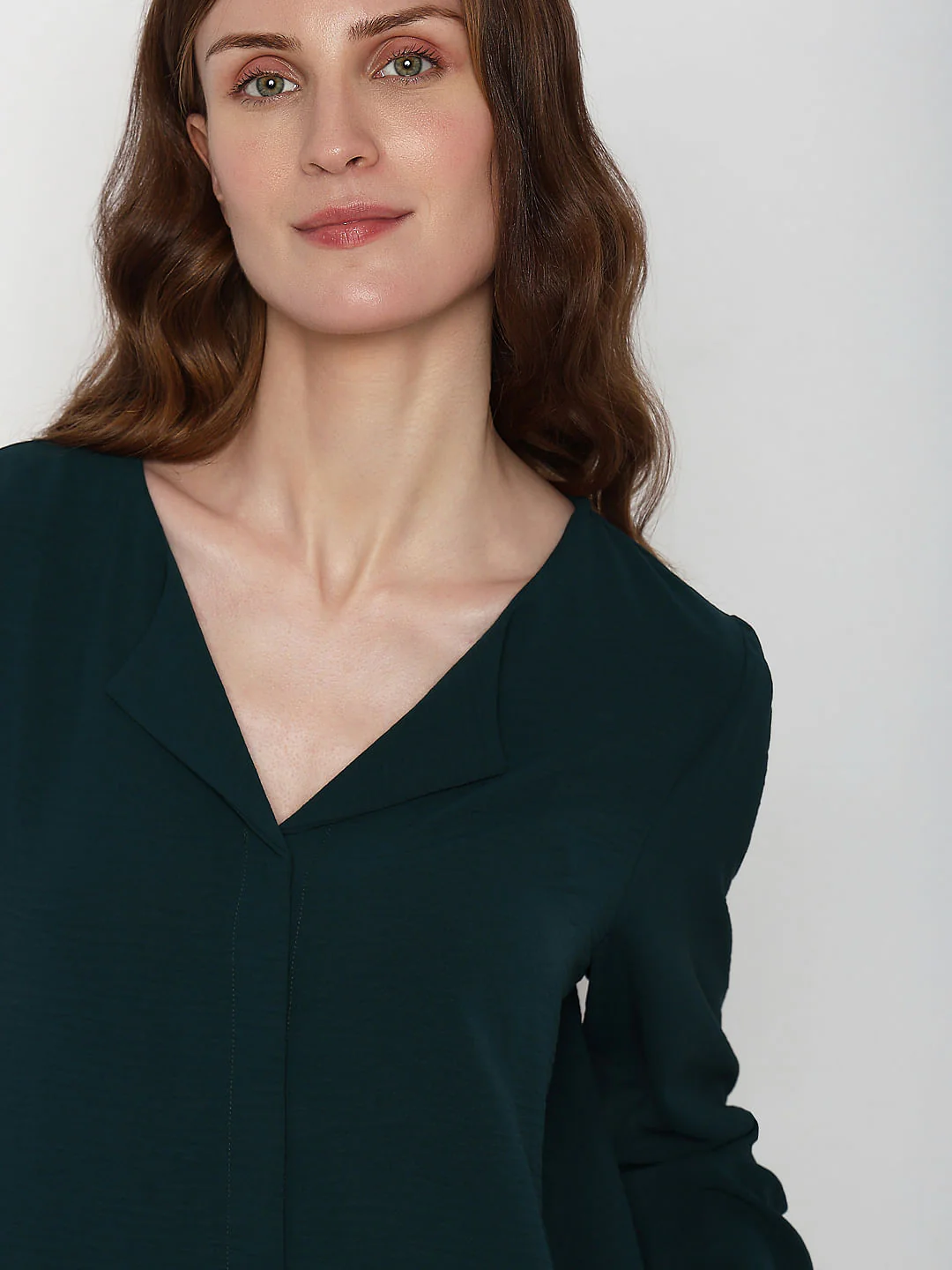 Dark Green Solid Shirt - Image 6