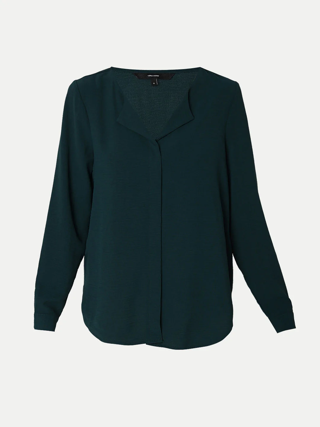 Dark Green Solid Shirt - Image 7