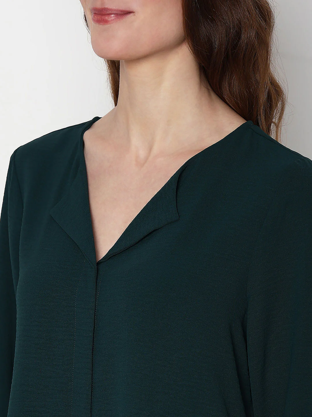Dark Green Solid Shirt - Image 8