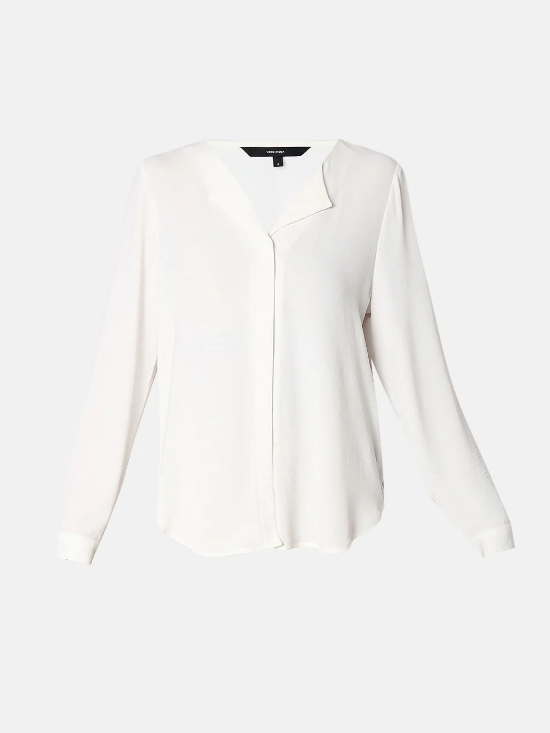 White Solid Shirt - Image 7