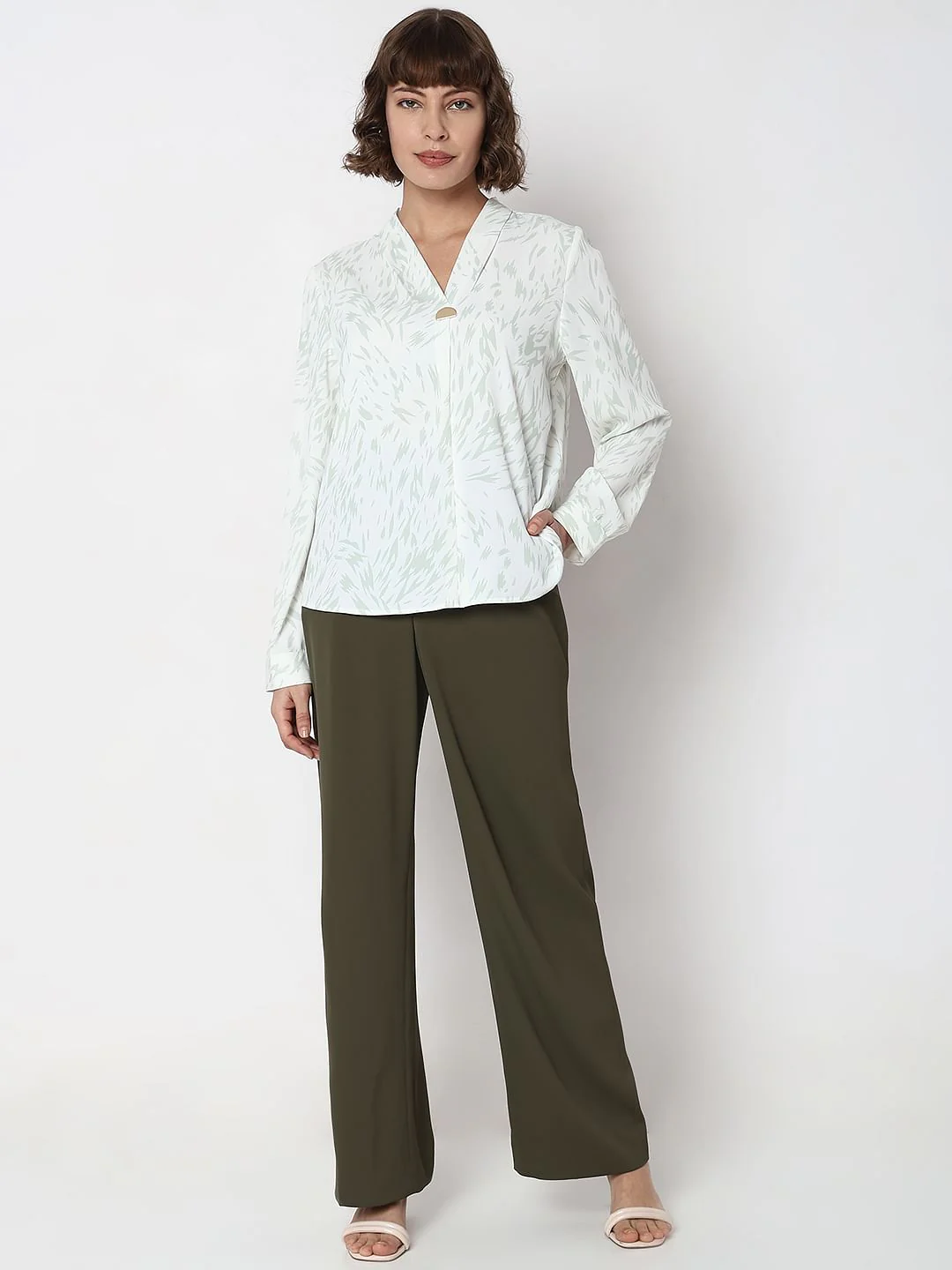 White Printed Top - Image 5
