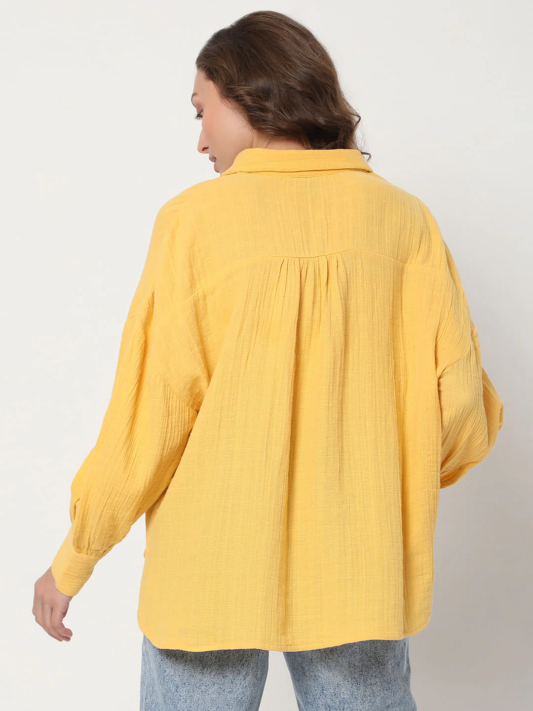 Mustard Textured Shirt - Image 4