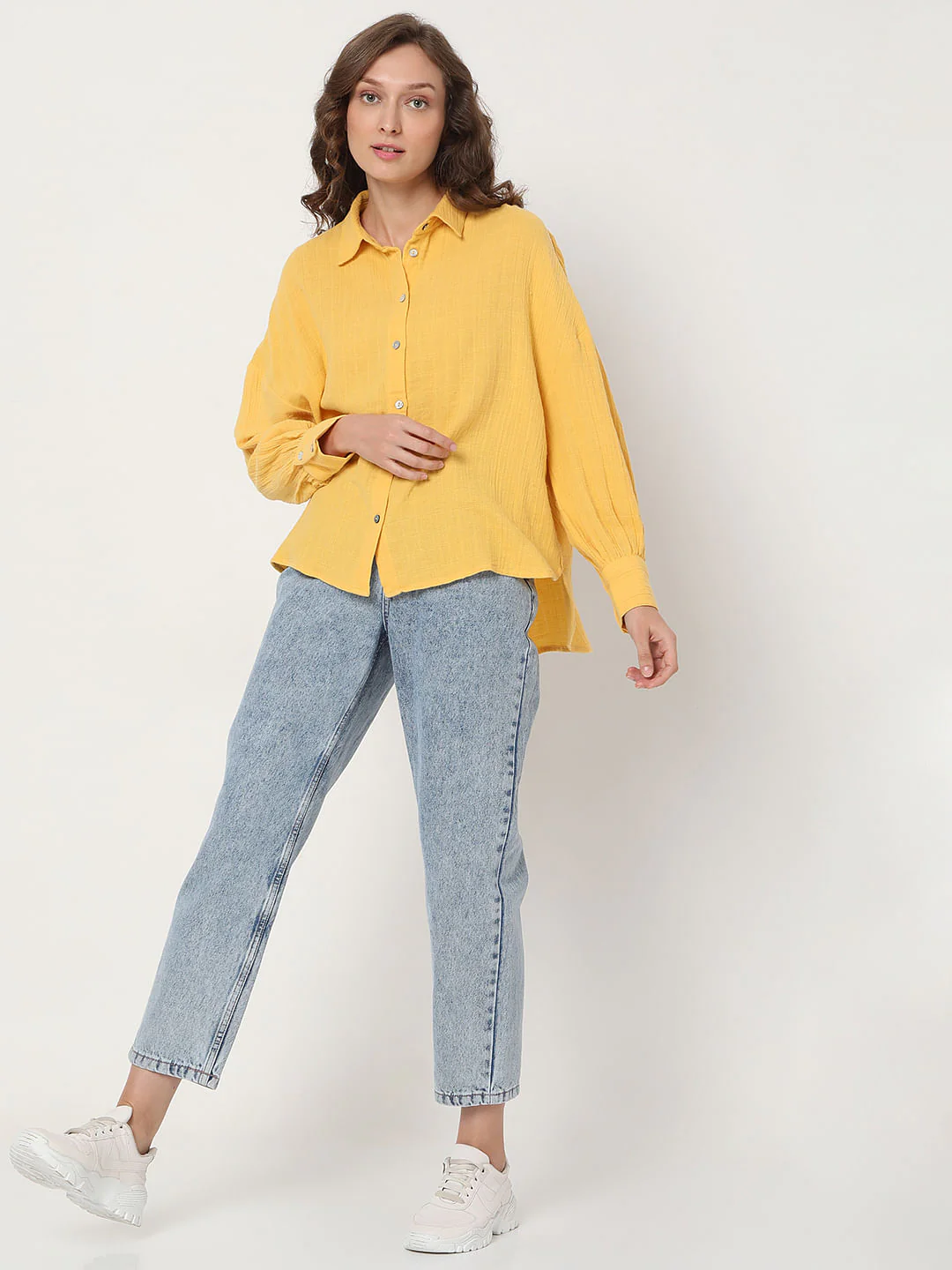 Mustard Textured Shirt - Image 5