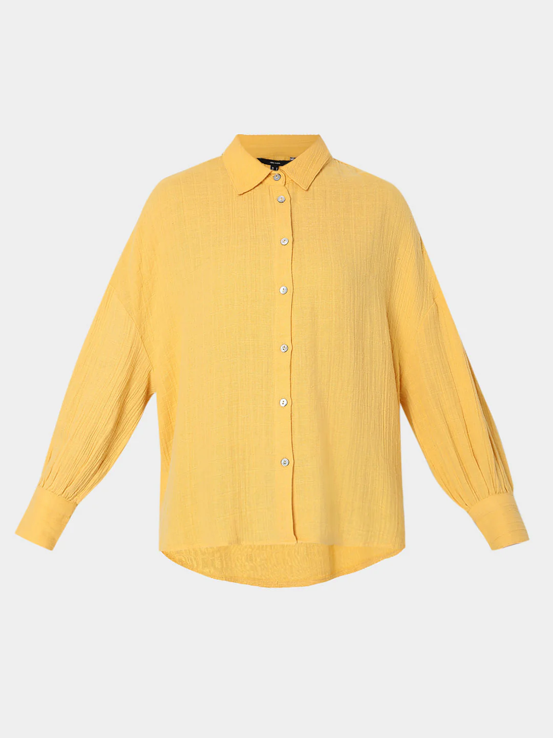 Mustard Textured Shirt - Image 7