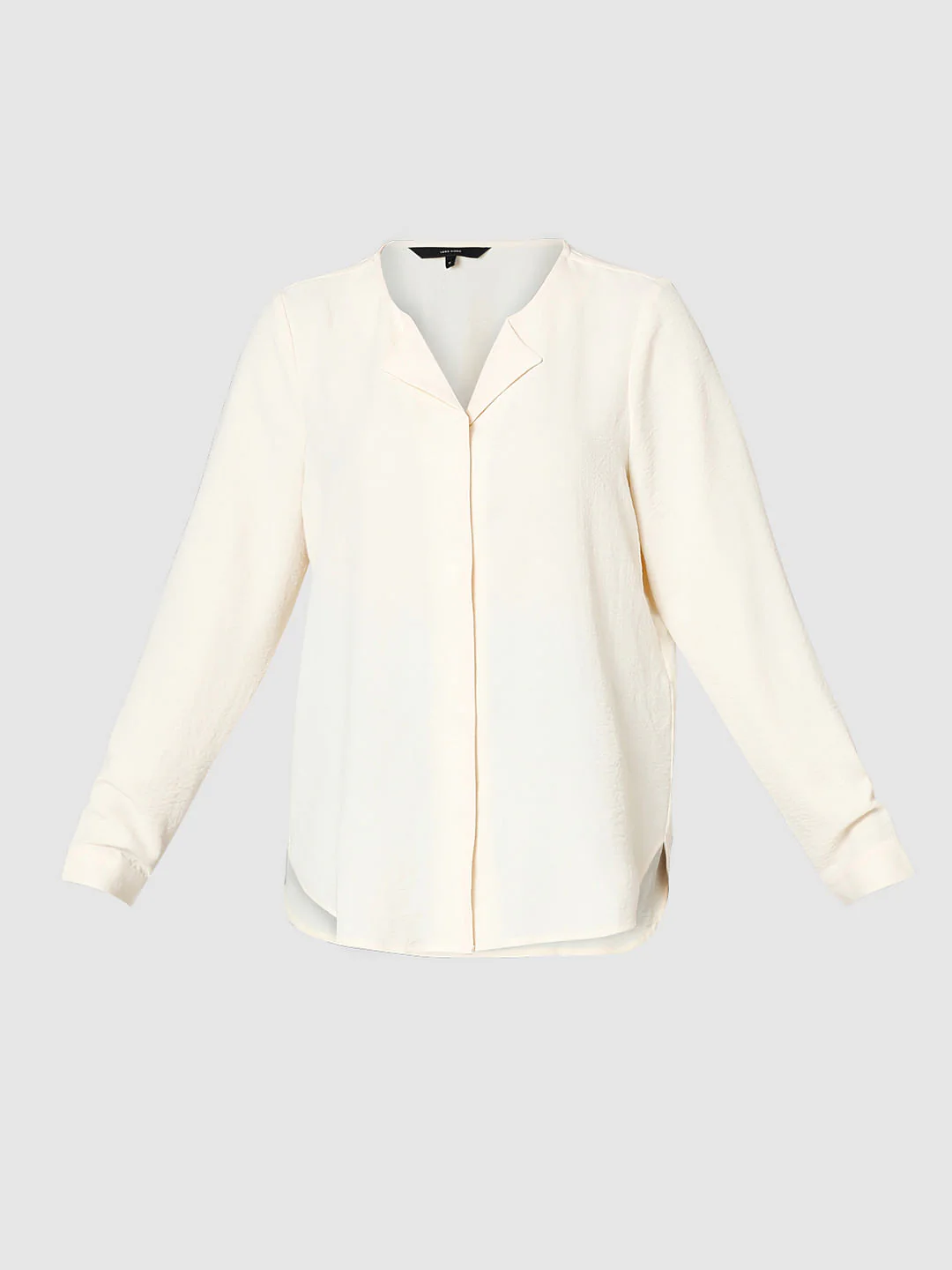 Ecru Folded Collar Top - Image 7